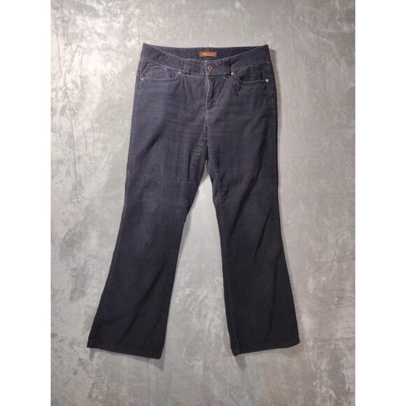 Lee Pants - Lee Pants Womens 12M Corduroy One True Fit Straight Leg Stretch Jeans - Fair